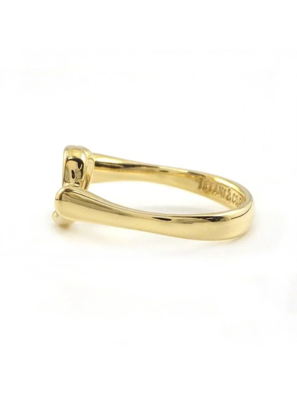 Tiffany & Co Ring Open Heart 18k Yellow Gold